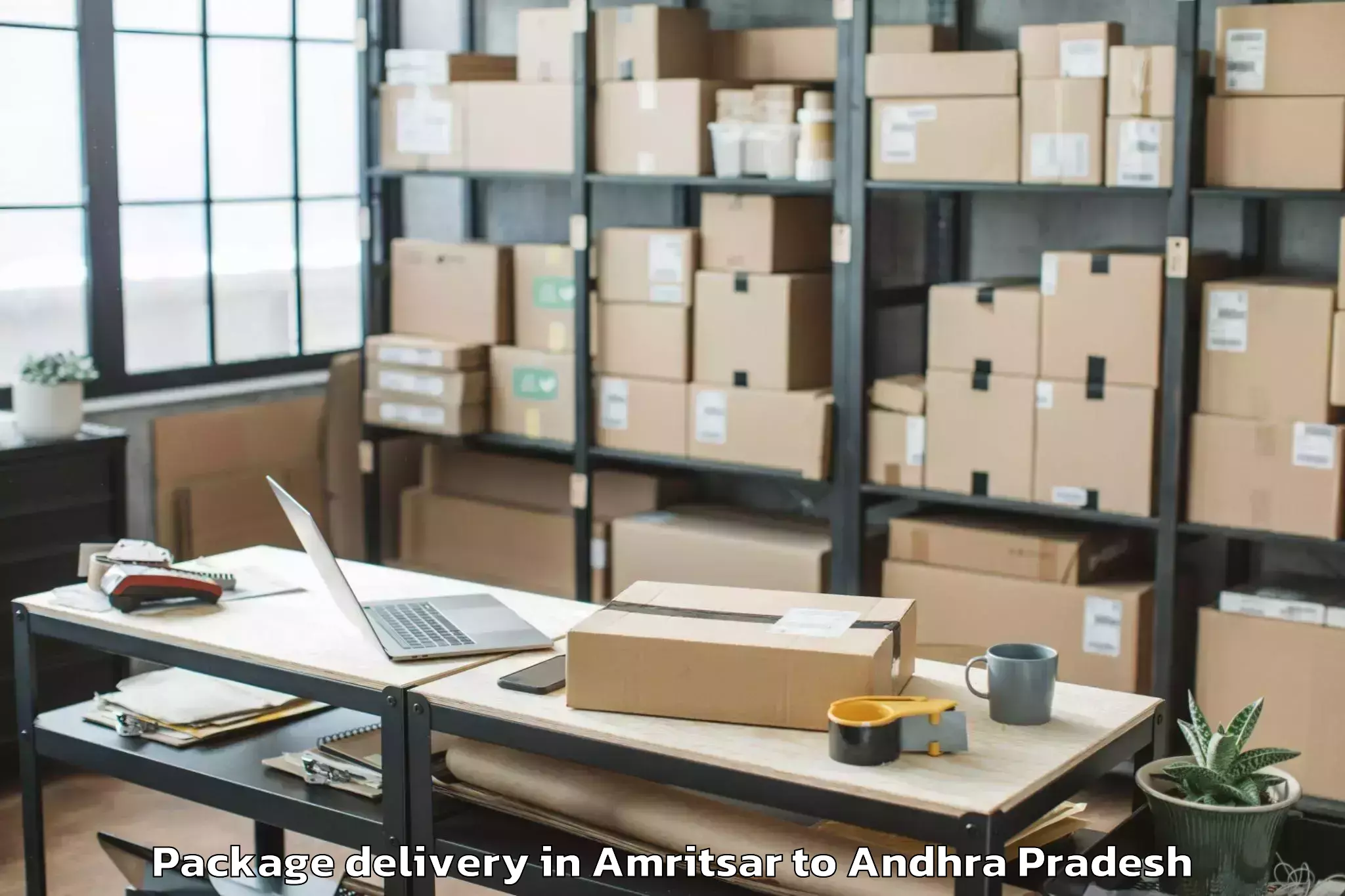 Reliable Amritsar to Peda Araveedu Package Delivery